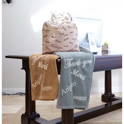 Thank You Velura™ Throw (Embroidery)